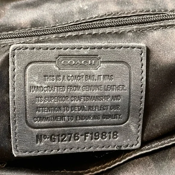 ❤️ Coach Black Patent Leather Gallery North/South Tote F19818 - Picture 10 of 13